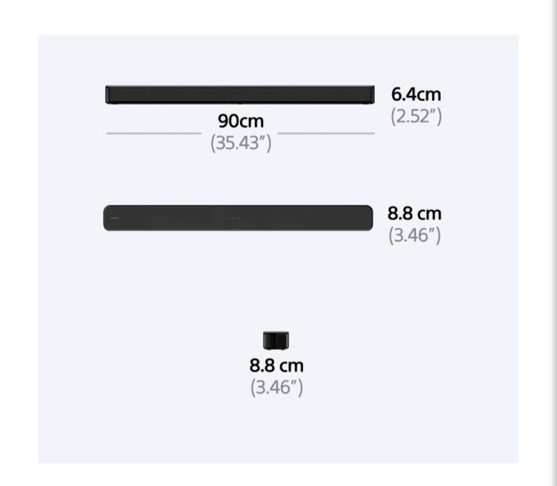 Один 2-канальный саундбар с поддержкой Bluetooth® | HT-S100F