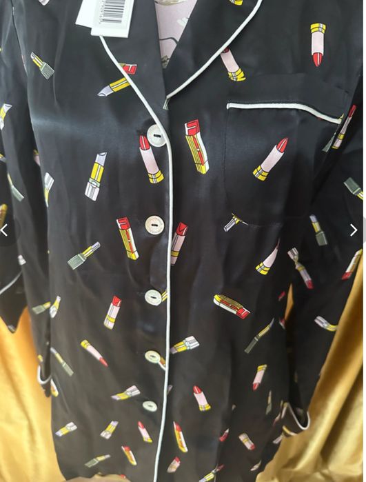 Olivia Von Halle Lila Cleo Pijama mătase naturală set lounge