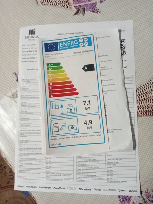 Soba de gătit tip centrala Termo Plus bej 12kw