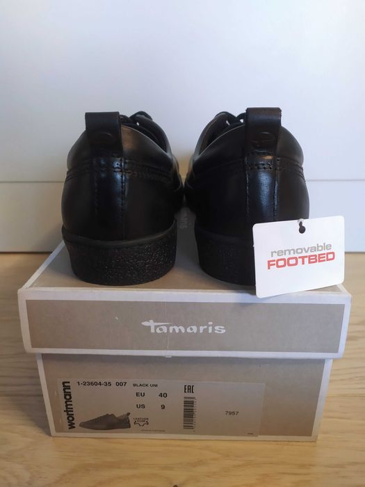 Дамски черни обувки естествена кожа N40