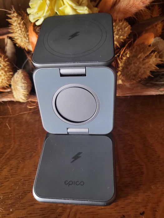 Încărcător Wireless Pliabil 3-în-1 Magnetic MagSafe