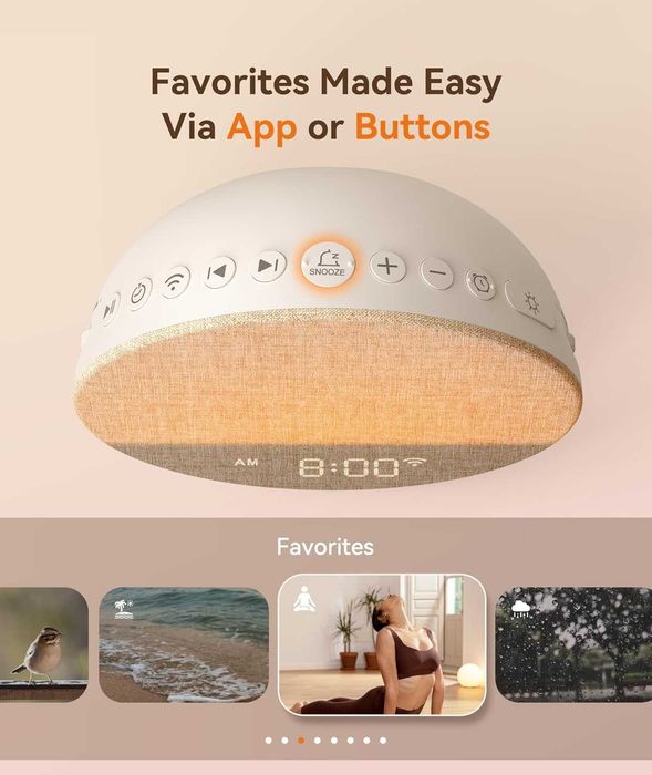 Dreamegg Daylight аларма лампа с приложение и 34 звука