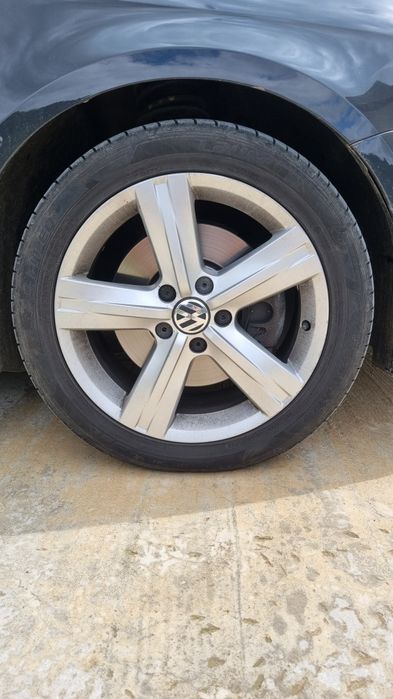 Set jante aliaj originale VW Passat B7 - R17 5x112 - Anvelope vară