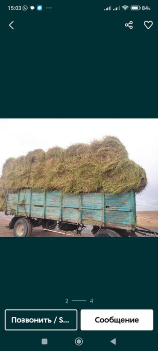 Сено в рулонах ..