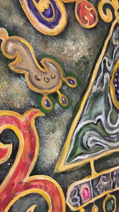 Картина в Казахском стиле