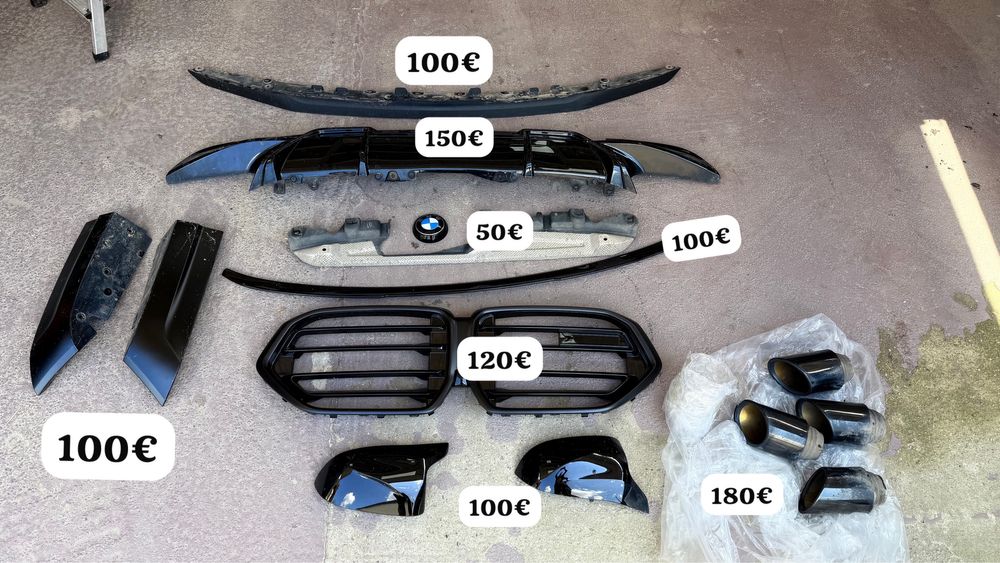 BMW X6M F96 Difuzor Bara Spate Eleron Tipsuri Tobe Grila Capace oglinzi Emblema  Portbagaj