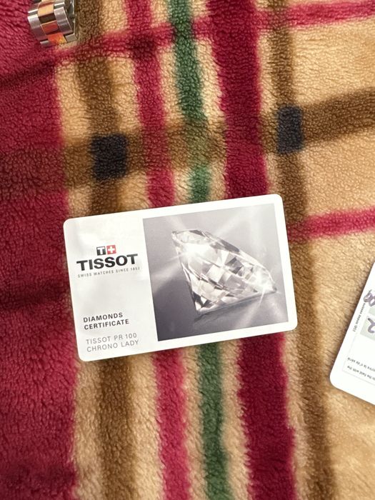 Diamond tissot pr 100 chrono lady