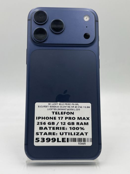 Amanet LuckyGold Colentina / Iphone 17 Pro max 256gb/12gb ram 100% baterie 41cic #53885
