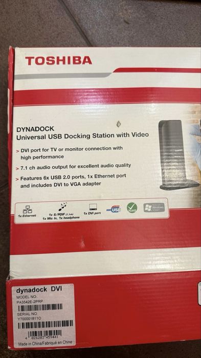 Toshiba Dynadock DVI – stație de andocare USB