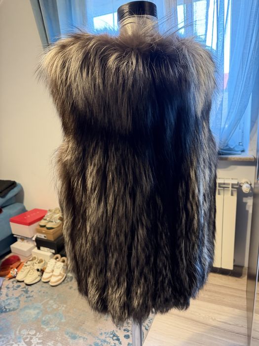 Vesta de blana de vulpe