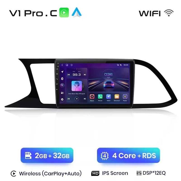 Navigatie android Seat Leon 3 CarPlay AndroidAuto GPS USB camera