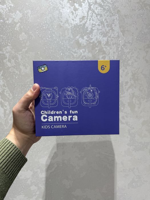 Детский фотоаппарат с принтером | Цветная печать | Подарочный набор