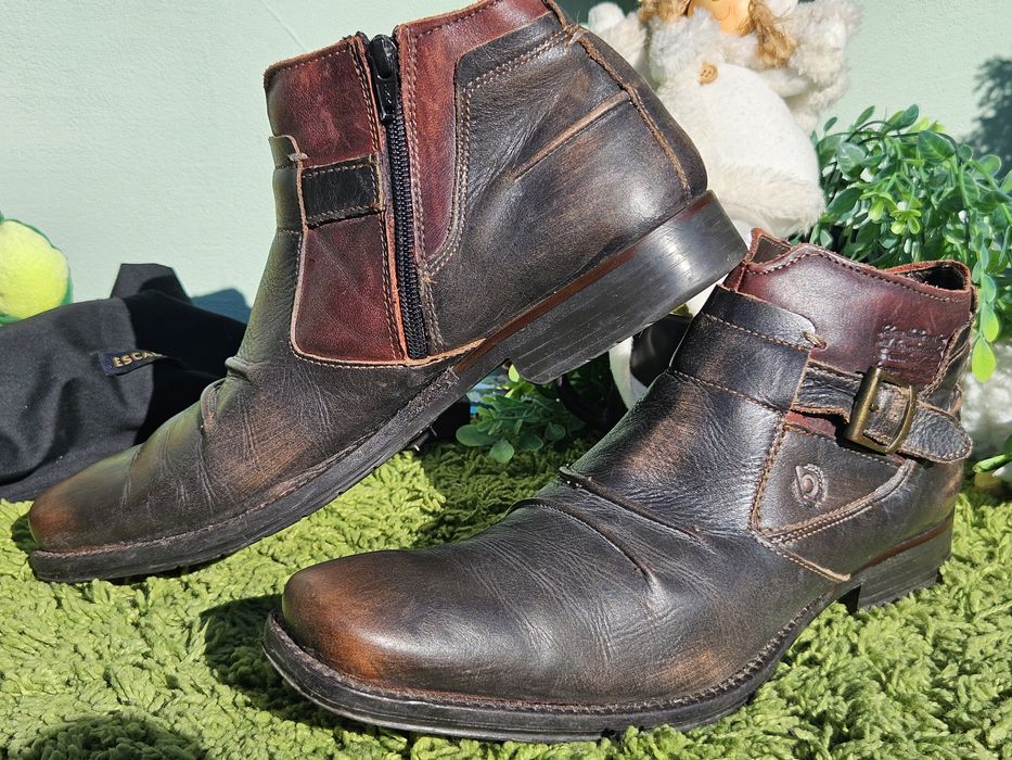 Bugatti мъжки боти от кожа N42