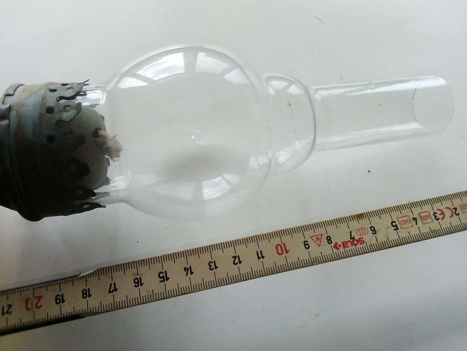 Стара газена лампа, комплект със стъклото.