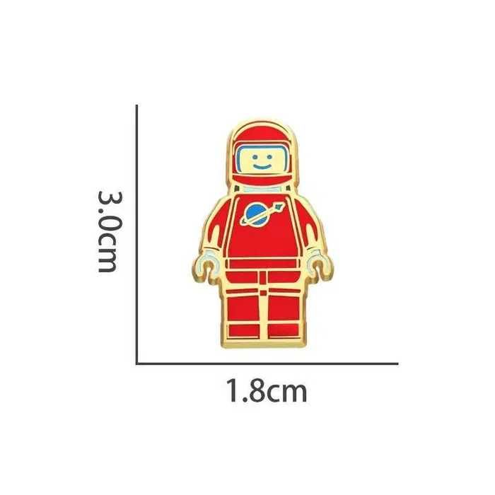 Значок в виде астронавта из LEGO