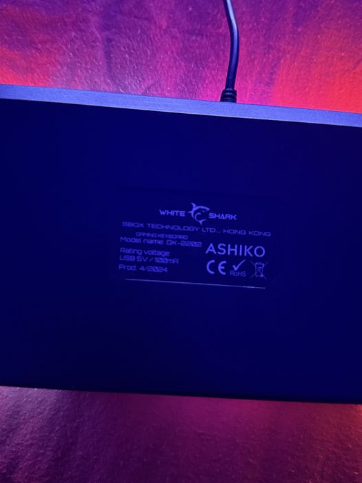 Tastatura mecanica wihte shark