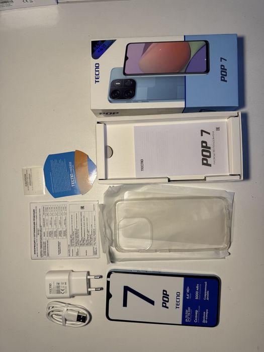 Продам Смартфон TECNO POP 7 2 ГБ/64 ГБ голубой