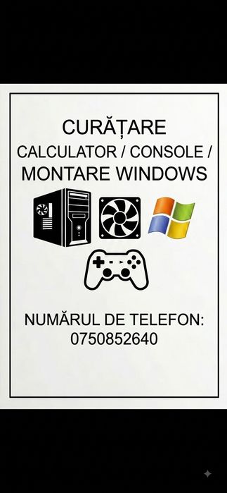 Iasi - Montare windows. Și curățare sisteme + console