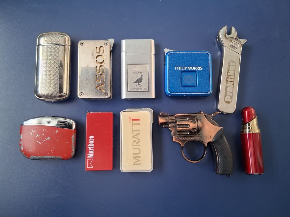 ЛОТ Стари Метални Запалки 14 Броя