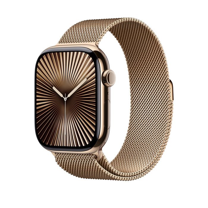 Оригинальный ремешок  Apple Milanese  Gold 45mm