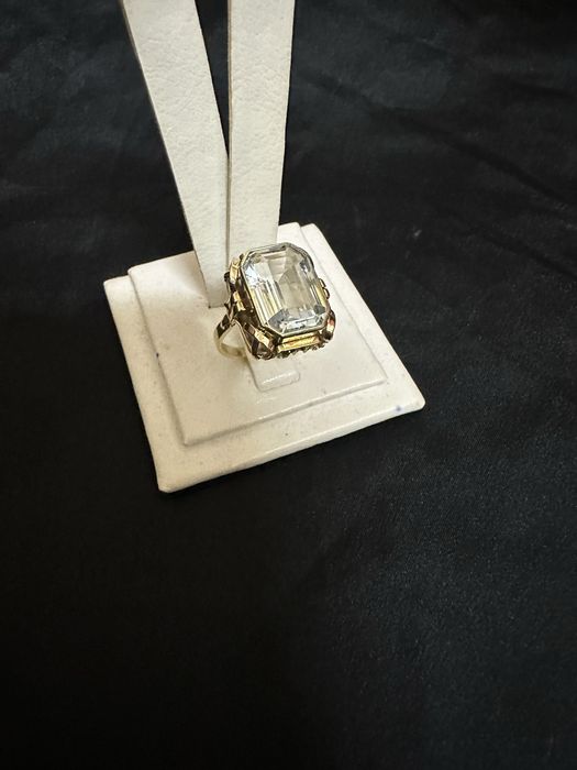 Inel din aur de 14k cu acuamarin