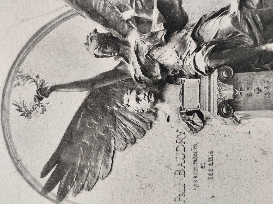 Monument funéraire – Planșă – Paul Baudry, gravură sec. XIX