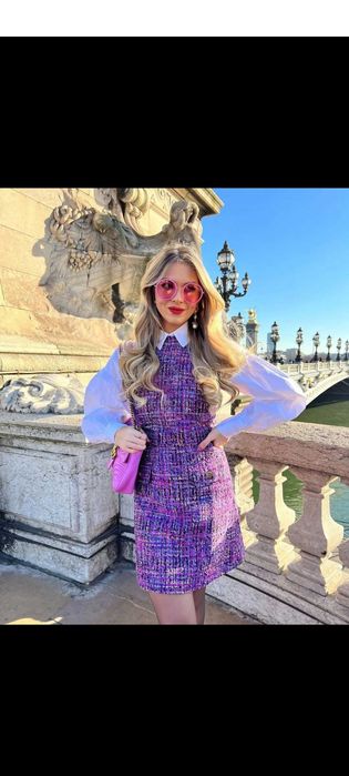 Лилав Сукман zara