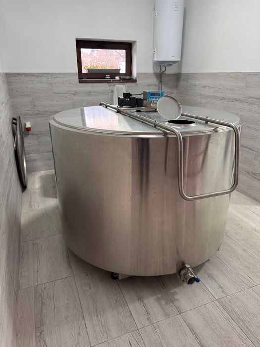 Tanc de racire lapte inox 1500L Gardelina nou