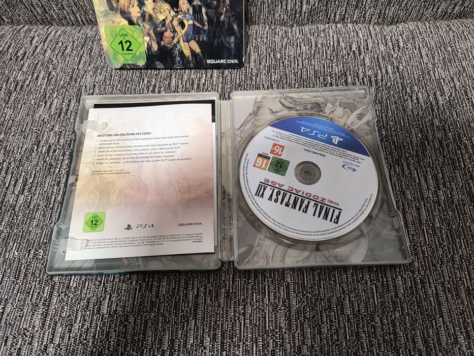 Final Fantasy Zodiac age Steelbook PS4