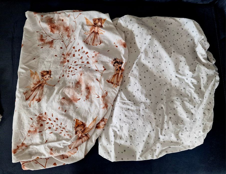 Set 2 cearșafuri pătuț bebe MimiNu  NOI