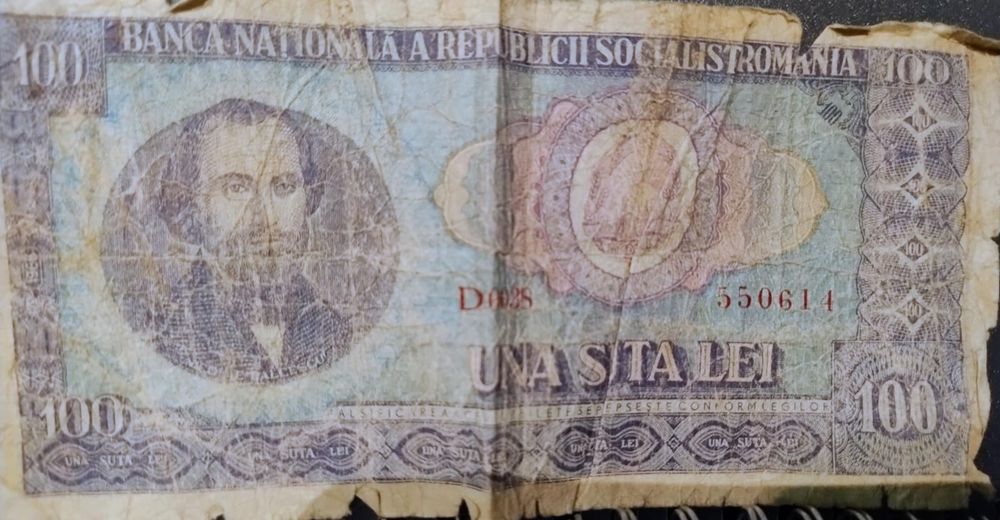 Colecție 4 bancnote 100 lei(1966)