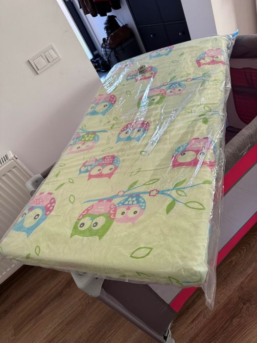 Pătuț pliabil TEX cu saltea