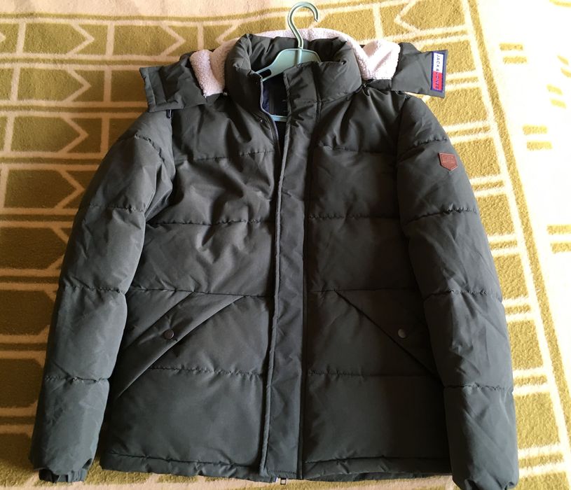 Jack & Jones, Geaca cu gluga detasabila Efdey, Verde forest, L