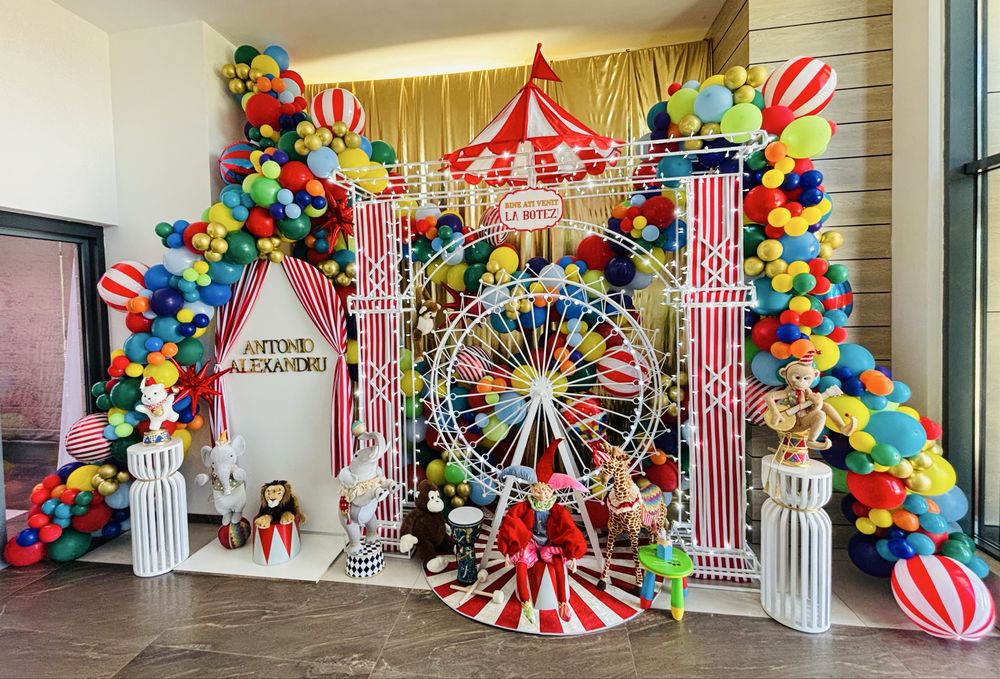 Aranjamet botez ,decor baloane