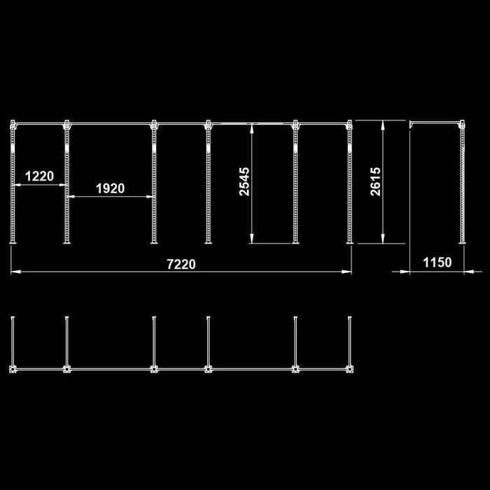 Кросфит Станция / Фитнес Стойка за Щанги / Монтаж на Стена - BASIC 5
