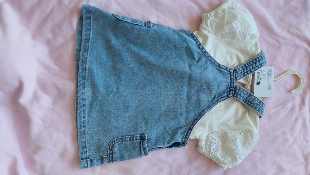 НОВ Дънков сукман от 2 части H&M 68 р-р