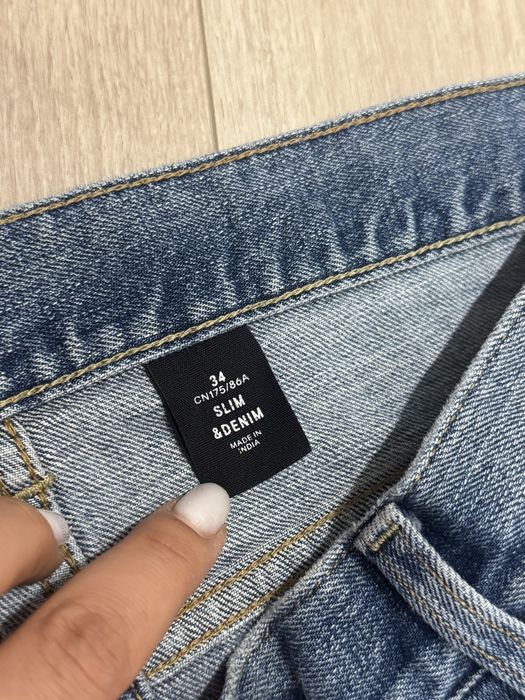 Джинсы муж pull&bear черные L 48