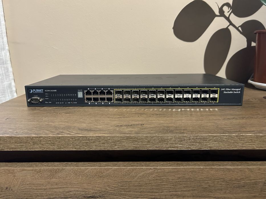 Planet SGSW‑24240R – управляем 24× SFP + 8× RJ‑45 switch