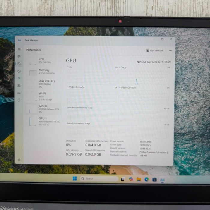 Lenovo IdeaPad Gaming 3 Ryzen 5 5600H GTX 1650 Zeus Amanet Vitan 7637