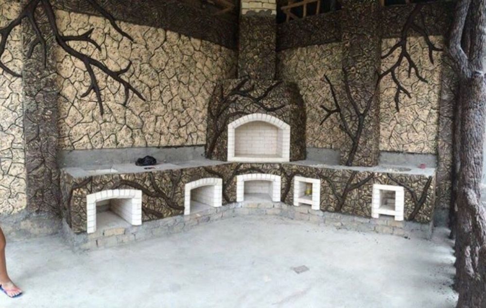 СОВРЕМЕННЫЕ Летние кухни. Помпейскую печь.. Барбекю