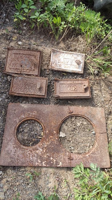 Печка чугунная плита,дверцы.