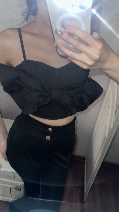 Майка с большим бантом