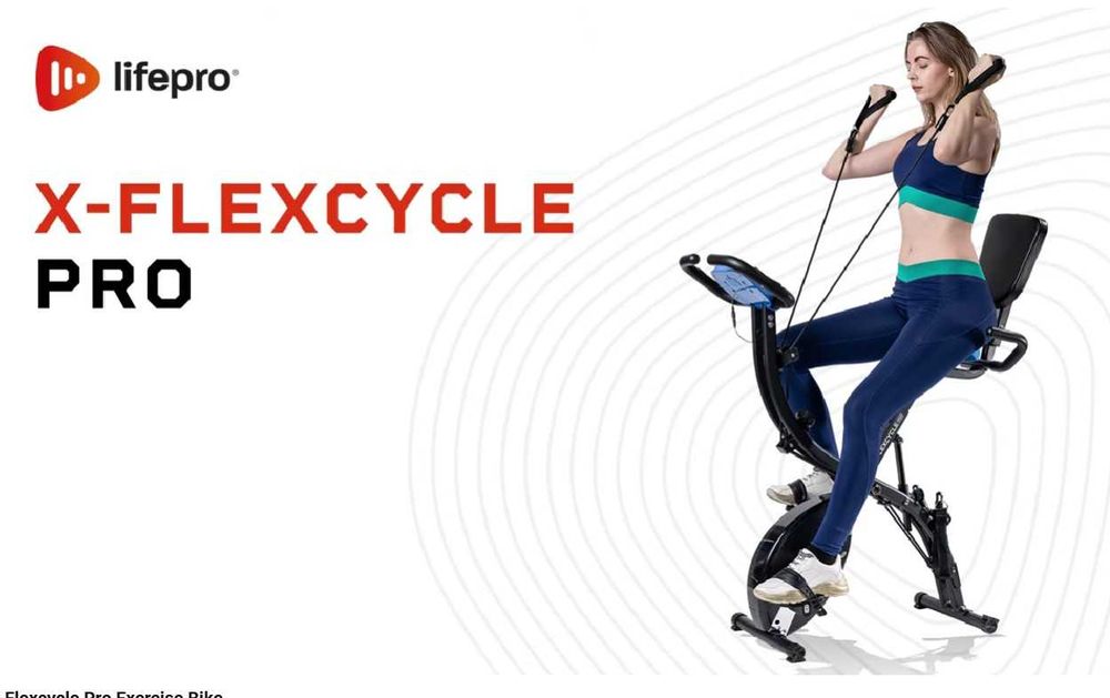 Bicicleta exercitii compacta, silentioasa. Lifepro flexcycle pro,noua,