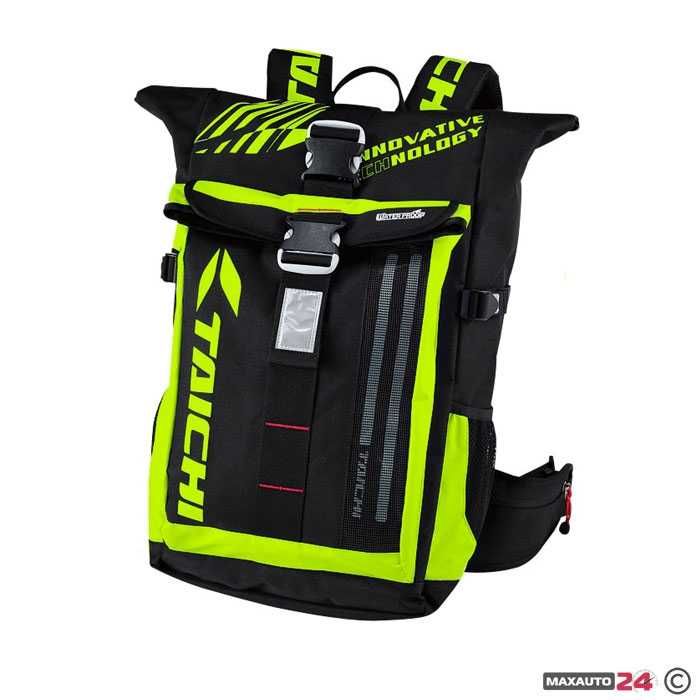 100% Водоустойчива Раница Мото 35L Taichi PA2533 с LED Светлина - Бяла, Червена, Черна, за Мотор, Мотоциклет, Скутер и ATV