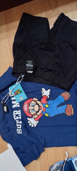 Pijama 6/8ani Minecraft/SuperMario,cu eticheta