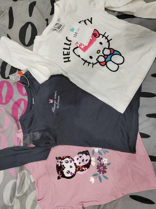 Нови дрешки клинове блузки за момиче 3-4г. 104 размер