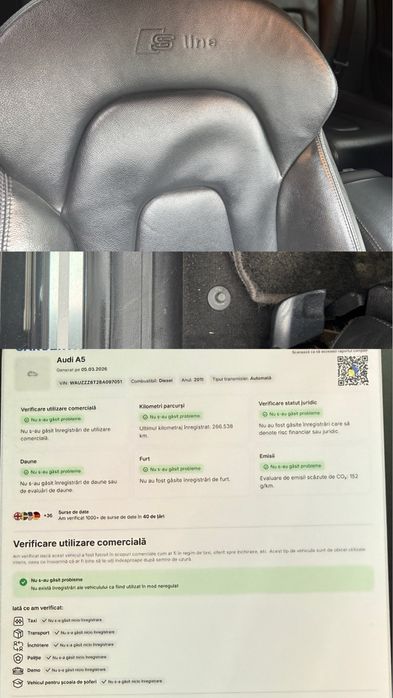 Audi A5 S-line 2.0 tdi 143 cp automata 8+1 multitronic