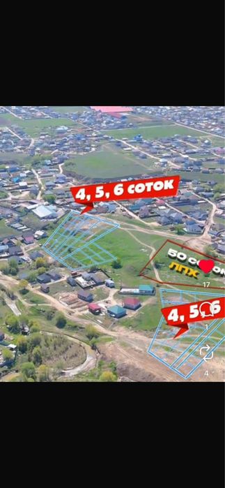 Көксайда 5-6-7 соток жерлер сатылады