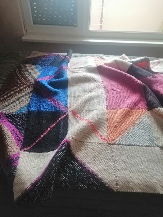 Ръчно плетено  покривало за легло, диван