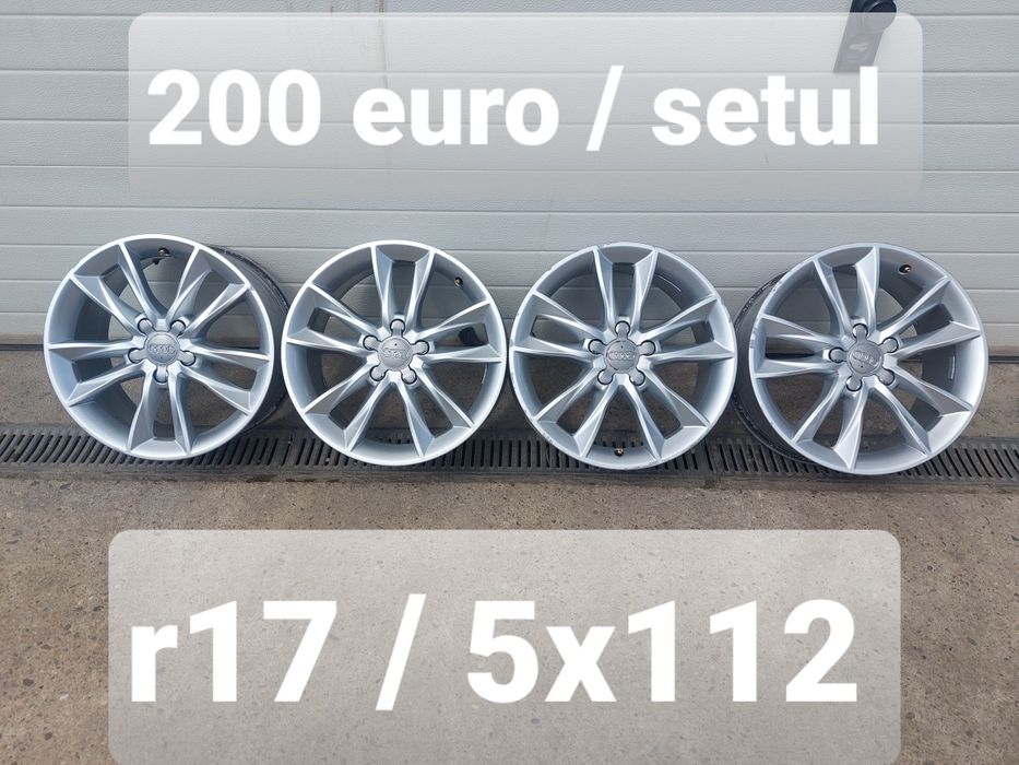 Jante aluminiu originale r17 / Audi Vw Skoda Seat / 5x112
